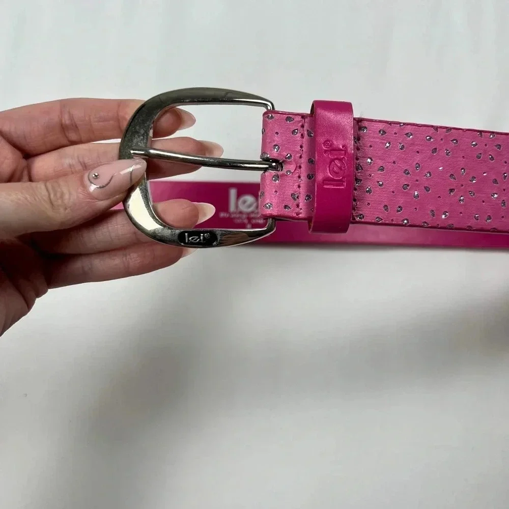 Y2K L.e.i. Pink Sparkly Belt